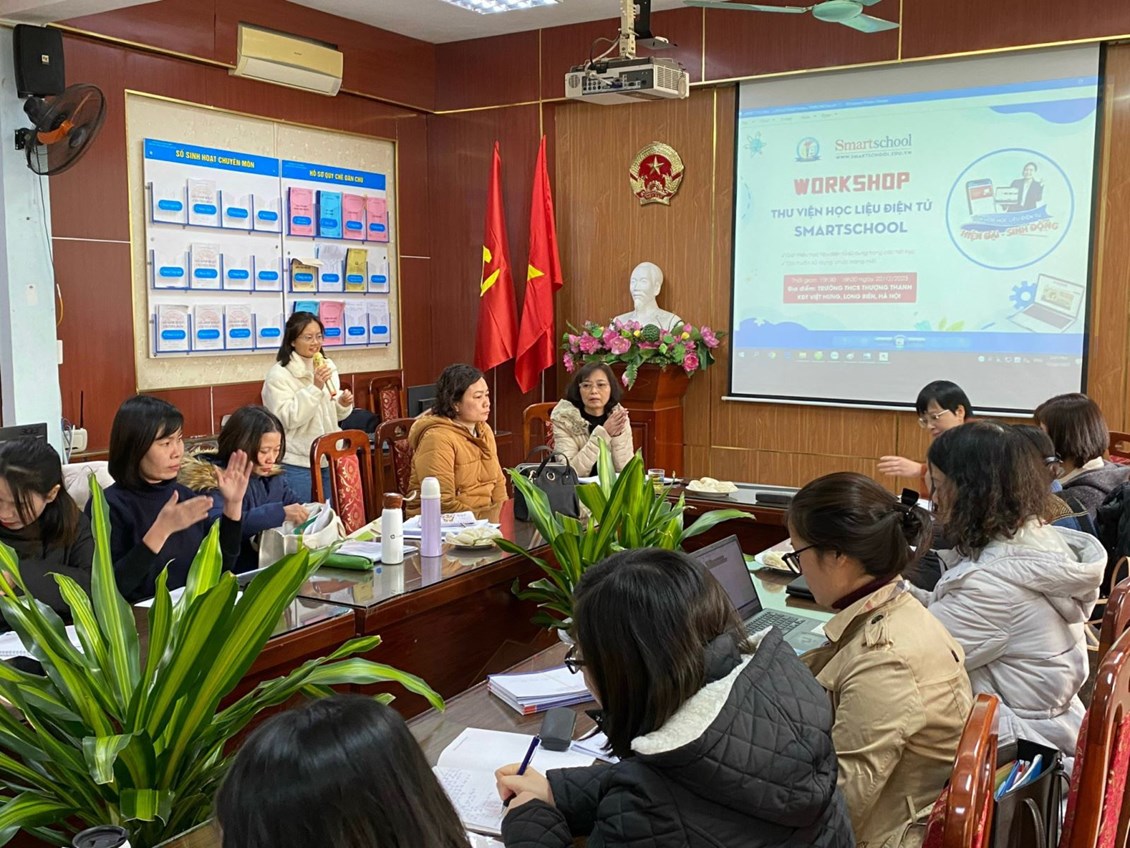 Smartschool tổ chức thành công buổi Workshop tại trường THCS Thượng Thanh, KĐT Việt Hưng, Long Biên, Hà Nội
